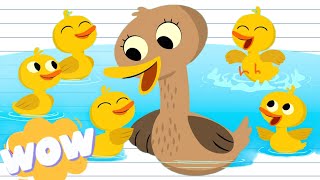 Five Little Ducks Kids  nursery Rhymes  KIDS SONG [upl. by Ingar]