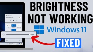 FIXED Brightness Not Working in Windows 11 in 2 Minutes [upl. by Ecnahoy]