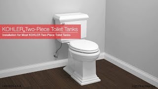 Installation  KOHLER Toilet Tanks [upl. by Anirroc]