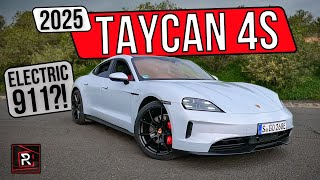 The 2025 Porsche Taycan 4S Is A Perfected Electric German Sport Sedan [upl. by Quintin]