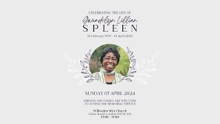 Celebrating the Life of Gwendolyn Lillian Spleen  Sunday 7th April 2024 [upl. by Anselmo422]