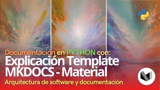 Documentación de software apoyandonos con la IA  MKDOCS Material Python [upl. by Un]