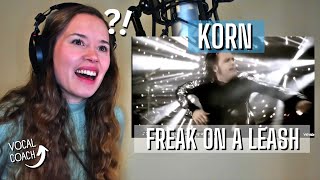 Finnish Vocal Coach Reaction amp Analysis Korn  quotFreak On A Leashquot Subtitles [upl. by Trula]