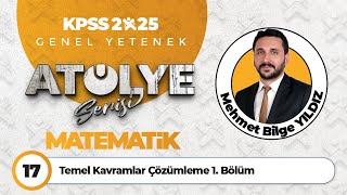 17  Temel Kavramlar Çözümleme 1 Bölüm  Mehmet Bilge YILDIZ [upl. by Enialem]