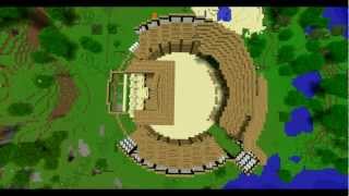 Minecraft Timelapse 3  The globe Theatre [upl. by Weyermann]