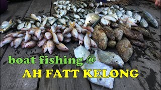 Boat fishing  Ah Fatt Kelong Fishing 阿发奎笼 part 4 DWTD [upl. by Neelcaj]