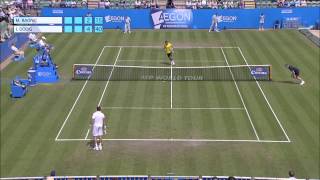 Milos Raonics first round defeat to Ivan Dodig at the 2013 Aegon International [upl. by Phyl]