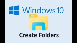 Windows 10  Create a Folder  How to Make New File Folders on Your Laptop Computer Files amp Folders [upl. by Ellenaej458]