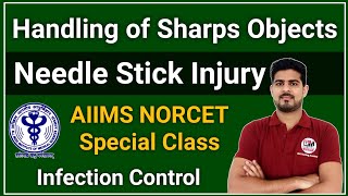 Handling of Sharps  Needle Stick Injury  Infection Control [upl. by Aned499]