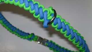 Paracord Halsband für den Hund Curling Millipede   Anleitung in Deutsch auch als Blog [upl. by Ahseral464]