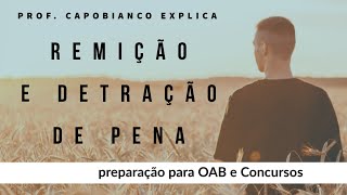 Remição e Detração de Pena  OAB e Concursos [upl. by Nivri]