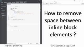 How to remove space between inline block elements [upl. by Jacobah]