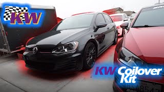 KW Coilovers mk7 Gti [upl. by Iohk254]