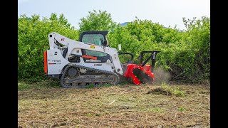 Skid Steer Forestry Mulcher [upl. by Eemiaj]