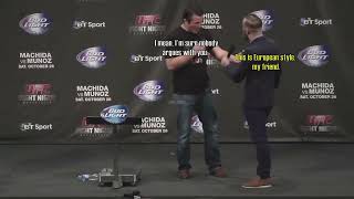 Conor McGregor and Chael Sonnen Trash Talk Each Other [upl. by Husch]