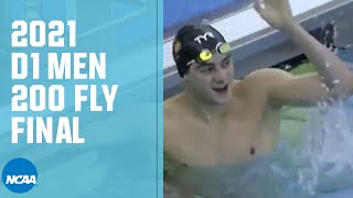 Mens 200 Butterfly  2021 NCAA Swimming Championships [upl. by Noizneb]