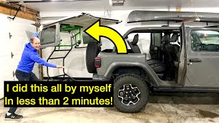 EZ Hard Top Lift  Remove a Jeep Hard Top with One Person [upl. by Giguere]