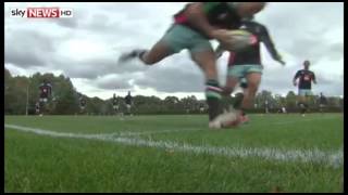 Harlequins Train with Catapults OptimEye GPS Tracking System [upl. by Idnahk251]