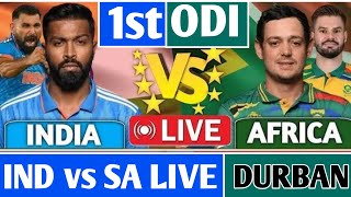 IND vs SA 1st ODI live  India vs South Africa live stream  first ODI live score [upl. by Yhtimit237]