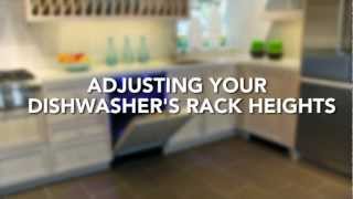 Adjusting Thermador Dishwasher Rack Heights [upl. by Arihas]