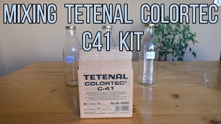 Mixing TETENAL Colortec C41 Kit [upl. by Lewert]