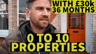 Build A BTL Property Portfolio From 0 to 10 In 3 Years With £30k [upl. by Doelling]