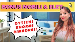 BONUS MOBILI ED ELETTRODOMESTICI  Come funziona Come si richiede [upl. by Refannej]