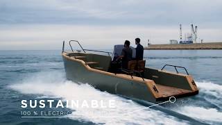 X SHORE EELECTRIC 8000  electric boat [upl. by Reeves]