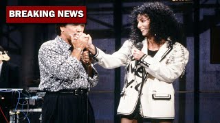 Unforgettable Moment Cher Forgets Lyrics on 1987 Letterman with Sonny Bono [upl. by Waly652]