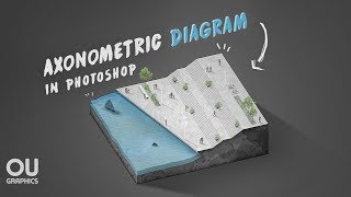 Axonometric Diagram in Adobe Photoshop [upl. by Melesa]