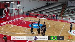 ESTADUAL SUB20 CA PAULISTANOXSESISP  FRANCA BASQUETE  SEMI FINAL [upl. by Labotsirc]