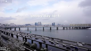 Playlist 첫 눈 오는 날 듣기 좋은 로파이 모음🎧 [upl. by Auqinet165]