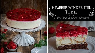 Einfache Himbeer Windbeutel Torte ohne Gelatine [upl. by Brightman]