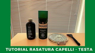 RASATURA CAPELLI TESTA CON LAMETTA  Tutorial Rasatura testa ITA [upl. by Ohs]