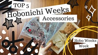 TOP 5 Hobonichi Weeks Accessories Hobonichi Weeks Week DAY 3 [upl. by Dlaner506]