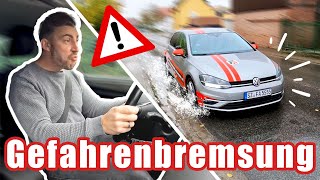 STOPP Gefahrenbremsung leicht gemacht Grundfahraufgabe PKW 🚗 [upl. by Elaine259]