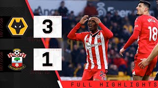 HIGHLIGHTS Wolves 31 Southampton  Premier League [upl. by Nomzzaj442]