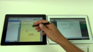 Samsung Galaxy Note 101 vs new Apple iPad 3 Full HD [upl. by Brabazon]