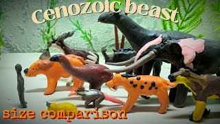 Beast of Cenozoic size comparison  Claymotion size comparison [upl. by Kimball335]