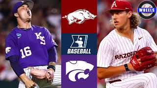 5 Arkansas vs Kansas State Crazy  Regionals Winners Bracket  2024 College Baseball Highlights [upl. by Ahusoj]