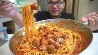 How To Cook EASY SPAGHETTI amp MEATBALL RECIPE [upl. by Anecusa388]