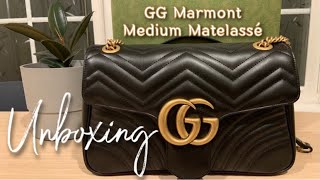 UNBOXING GG MARMONT MEDIUM MATELASSÉ  REVIEW I Simply Joan [upl. by Tortosa]