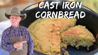 Cast Iron Cornbread [upl. by Nwahsak586]