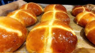 Easy Homemade Hot Cross Buns using the Morphy Richards bread maker [upl. by Asilram]