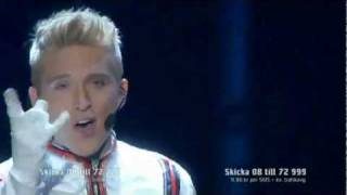 Danny Saucedo  Amazing Live in Melodifestivalen 2012 [upl. by Kerman]