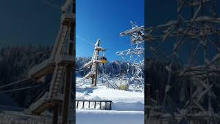 Kronberg Mountain  Appenzell Switzerland  Wintertime In Europe [upl. by Ierdna]