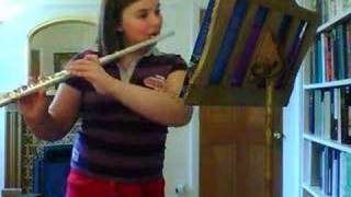 Song of the Wind Pt 1 for solo flute by girl age 10 [upl. by Airamalegna]