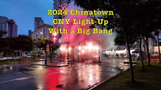 Chinatown 2024 Chinese New Year LightUp amp Bazaar牛车水新年亮灯和年货市场 singapore chinatown cny2024 [upl. by Rolfe650]