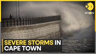 South Africa Cape Town is hit by more storms people displaced by floods and damage  WION [upl. by Hunger]