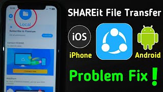 SHAREit File Transfer Problem Fix iPhone [upl. by Hukill378]